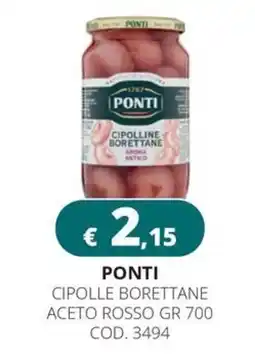 Altasfera Ponti cipolle borettane aceto rosso offerta