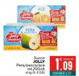 Altasfera Succo JOLLY Pera/pesca/ace offerta