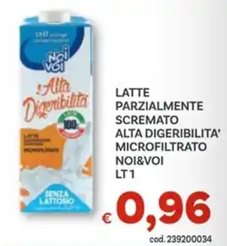 Vivo Supermercati Latte parzialmente scremato alta digeribilita' microfiltrato NOI&VOI offerta