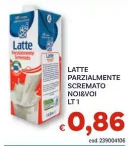 Vivo Supermercati Latte parzialmente scremato NOI&VOI offerta