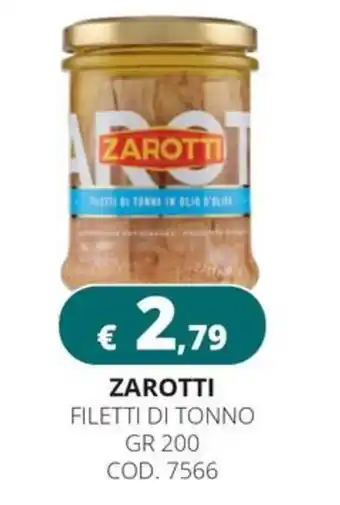 Altasfera Zarotti filetti di tonno offerta