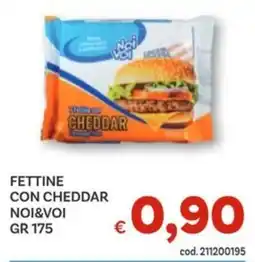 Vivo Supermercati Fettine con cheddar NOI&VOI offerta