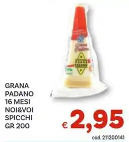 Vivo Supermercati Grana padano 16 mesi noi&voi spicchi offerta