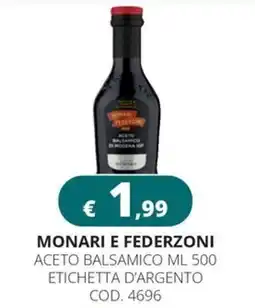 Altasfera Monari e federzoni aceto balsamico, etichetta d'argento offerta