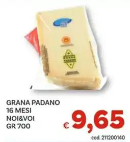 Vivo Supermercati Grana padano 16 mesi NOI&VOI offerta