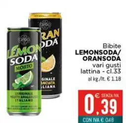 Altasfera Bibite LEMONSODA/ ORANSODA offerta