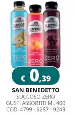 Altasfera San benedetto succoso zero offerta