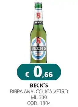 Altasfera Beck's birra analcolica vetro offerta