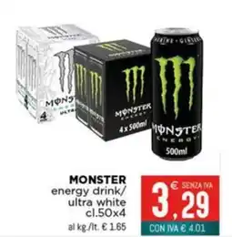 Altasfera MONSTER energy drink/ ultra white offerta