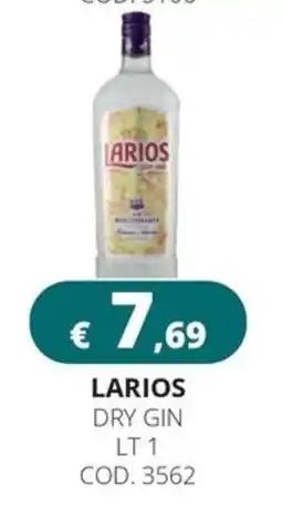 Altasfera Larios dry gin offerta