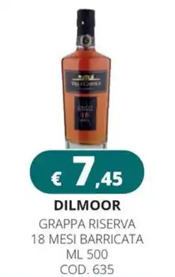 Altasfera Dilmoor grappa riserva 18 mesi barricata offerta