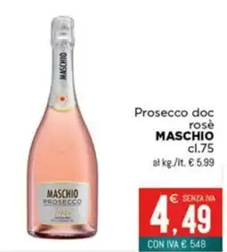 Altasfera Prosecco doc rosè MASCHIO offerta