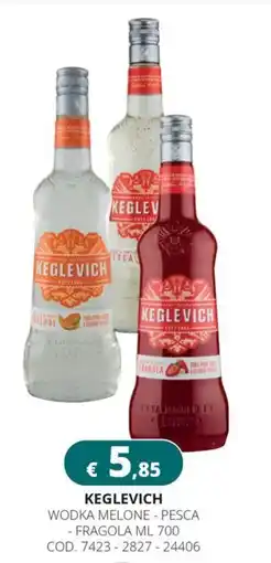 Altasfera Keglevich wodka melone, pesca, fragola offerta