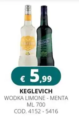 Altasfera Keglevich wodka limone, menta offerta