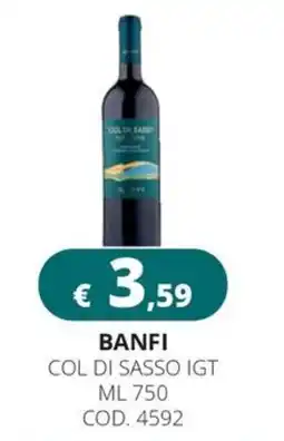 Altasfera Banfi col di sasso igt offerta