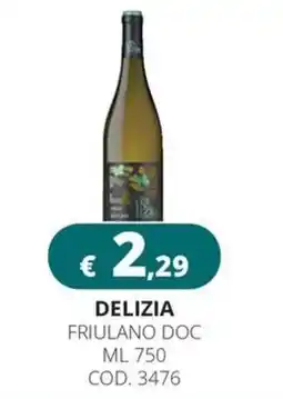 Altasfera Delizia friulano doc offerta