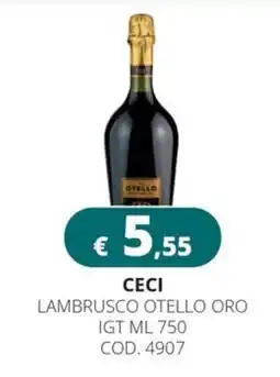 Altasfera Ceci lambrusco otello oro igt offerta