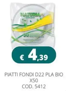 Altasfera Piatti fondi d22 pla bio offerta