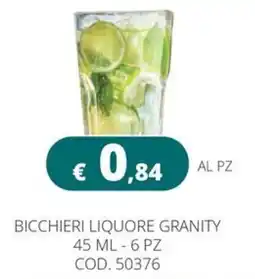 Altasfera Bicchieri liquore granity offerta