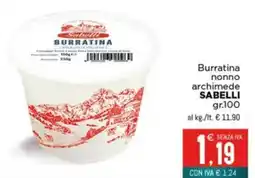 Altasfera Burratina nonno archimede SABELLI offerta