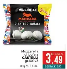 Altasfera Mozzarella di bufala CASTELLI offerta