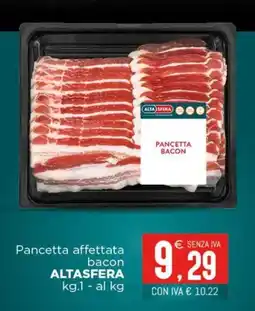 Altasfera Pancetta affettata bacon ALTASFERA offerta