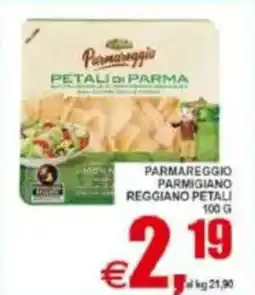 Pewex Parmareggio parmigiano reggiano petali offerta