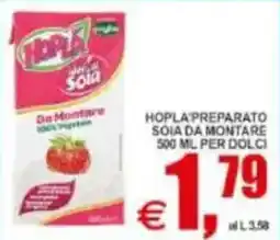 Pewex Hopla preparato soia da montare per dolci offerta