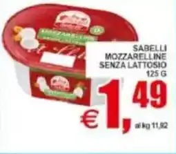 Pewex Sabelli mozzarelline senza lattosio offerta