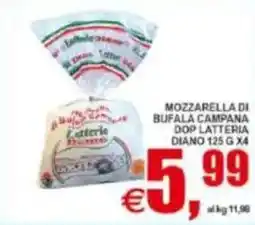 Pewex Mozzarella di bufala campana dop latteria diano offerta