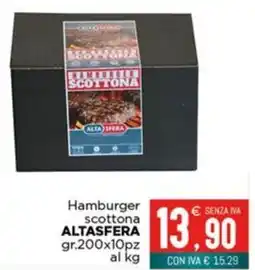 Altasfera Hamburger scottona ALTASFERA offerta