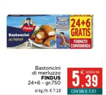 Altasfera Bastoncini di merluzzo FINDUS offerta