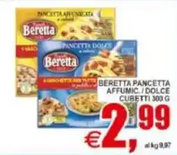 Pewex Beretta pancetta affumic./dolce cubetti offerta