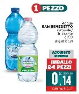 Altasfera Acqua SAN BENEDETTO naturale/ frizzante offerta