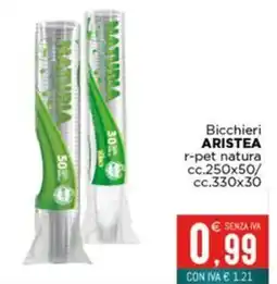 Altasfera Bicchieri ARISTEA r-pet natura offerta