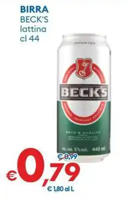 MD Discount BIRRA BECK'S lattina cl 44 offerta