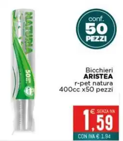 Altasfera Bicchieri ARISTEA r-pet natura offerta
