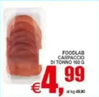 Pewex Foodlab carpaccio di tonno offerta