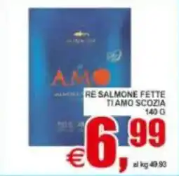 Pewex Re salmone fette tiamo scozia offerta