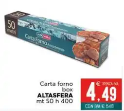 Altasfera Carta forno box ALTASFERA offerta