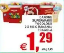 Pewex Danone supermario yogoloso banana/fragola offerta