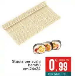 Altasfera Stuoia per sushi bambù cm.24x24 offerta