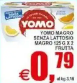 Pewex Yomo magro senza lattosio magro frutta offerta