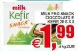 Pewex Milk pro snack cioccolato e kefir offerta