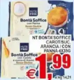 Pewex Nt bonta'soffice carotisuc. arancia/con panna offerta