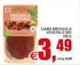 Pewex Ciabs bresaola vegetale bio offerta