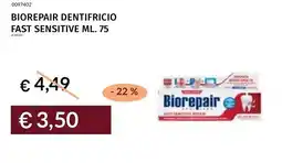 Prezzemolo e Vitale Biorepair dentifricio fast sensitive offerta