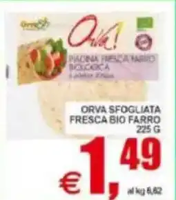 Pewex Orva sfogliata fresca bio farro offerta