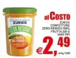Pewex Zuegg confetture zero residui 100% frutta offerta