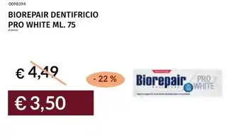 Prezzemolo e Vitale Biorepair dentifricio pro white offerta